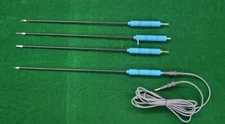4pc Laparoscopic Spatula/L-Hook/J-Hook/Aspiration Needle 5mmx330mm Instruments