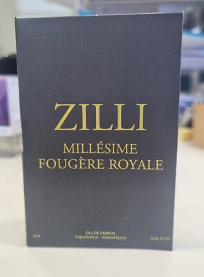 Zilli Millesime Fougere Royale EDP 0.06  Oz / 2 ml original