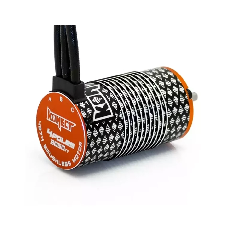 Konect 1/8 Brushless Combo Waterproof 2000kv Motor 100a ESC RC Car Buggy Truggy - Image 2 of 4