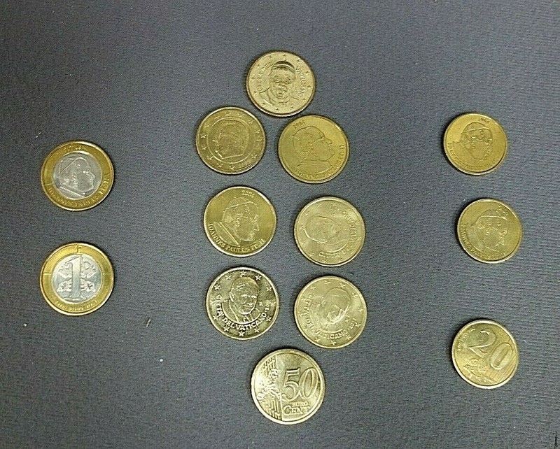 Vatican Unofficial Private Mint Coins 13 Piece Collection