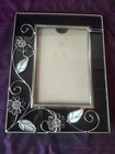 Photograph frame with Art Deco style metal wirework  and leaves- good condition