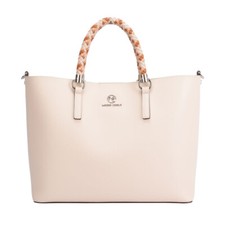 Maria Carla Woman's Fashion Luxury Leather Handbag, Smooth Leather Bag, Cow Leat