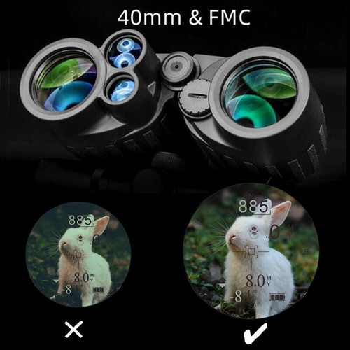 8x40 Laser Hunting Rangefinder IR Rifle 1000M Range Finder Binoculars+Battery - Picture 6 of 24
