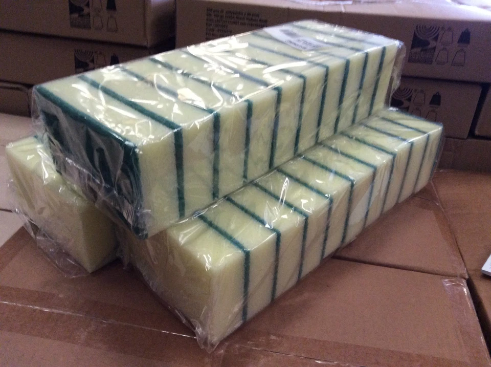 30 x Sponge Scourers Scouring Pads - FOOD SAFE - Large Size - Catering Scourer