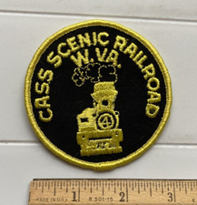 Patch rond jaune noir Cass Scenic Railroad Heritage Railway West Virginia WV