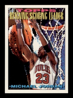 1993-94 TOPPS #384 MICHAEL JORDAN SCORING LEADER CHICAGO BULLS HOF
