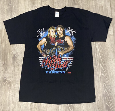 Vintage 80s 90s Rock N Roll Express Tag Team Wrestlemania WWE WWF Mens L  T-Shirt