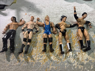 Lot Of 5 2000 WWE JEFF & Matt HARDY Jakks Titan Tron -2004 Jack Swaggert-D Bryan