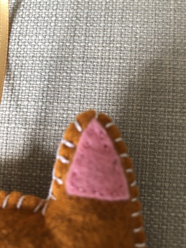 Felt Hanging Fox Head - Picture 4 of 4