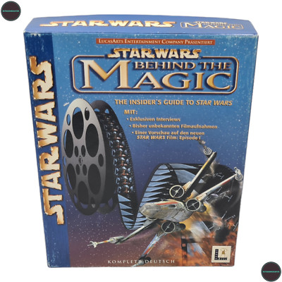 Star Wars Behind the Magic IBM PC  CD-Rom Spiel Big Box Lucasarts CIB
