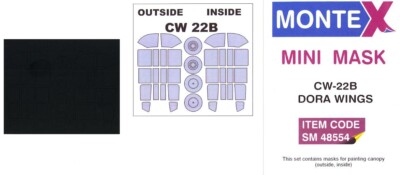 Montex 1/48 CURTISS-WRIGHT CW-22B CANOPY PAINT MASK Dora Wings