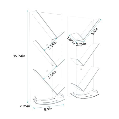 2-Pack Acrylic Shower Caddy, Durable Wall-Mounted Bathroom Organizer Shelf for Shower Storage, Space-Saving Design