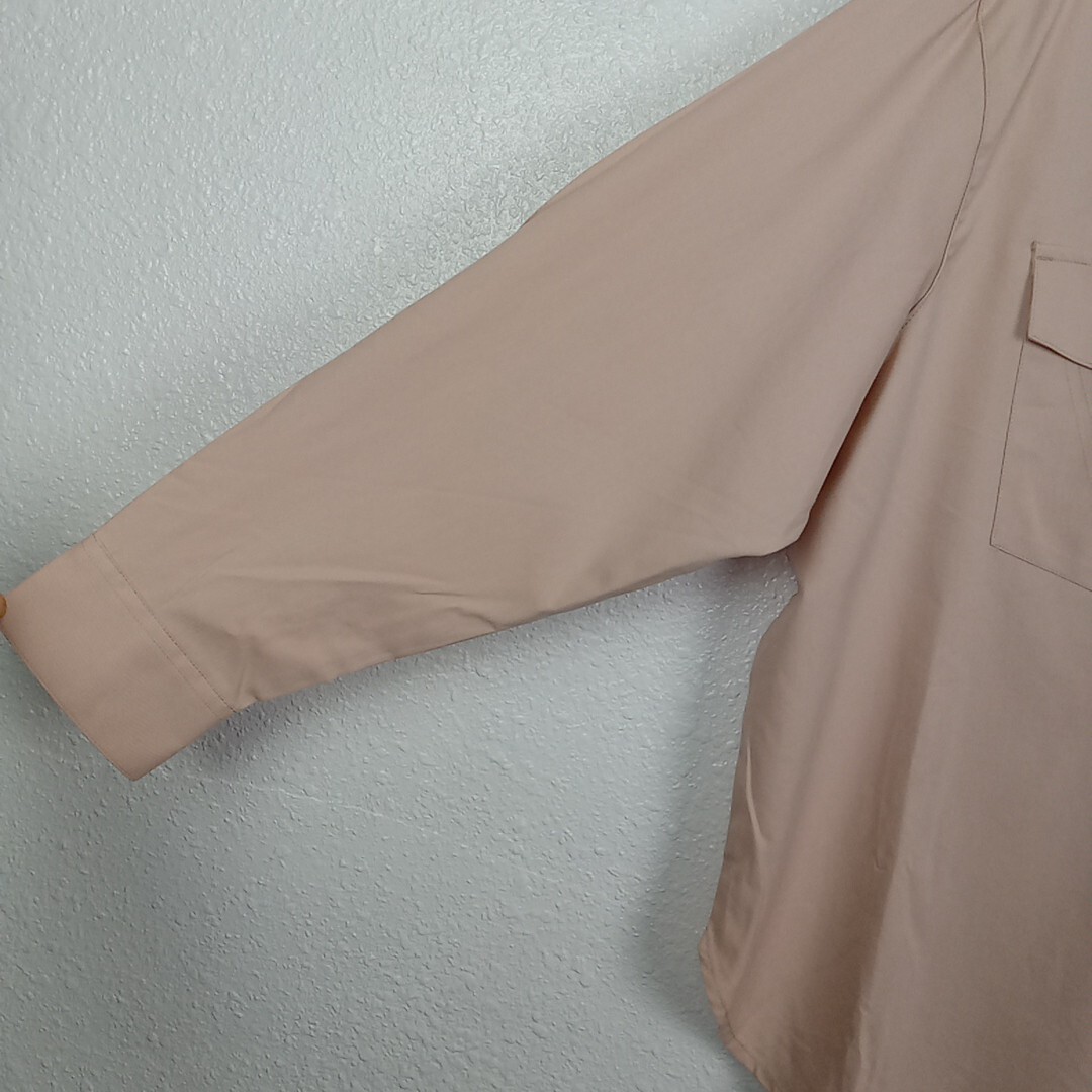 Future Collective Shirt Women's Medium Tan Button Up L/S Career Workwear Top