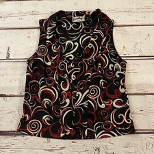 Vintage Privilege Paris Size Large Women’s Top Blouse  Made In USA Swirls Rare!