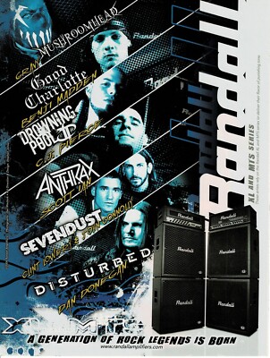 RANDALL AMPS - CJ PIERCE / LOWERY / DONEGAN / SCOTT IAN / MADDEN - 2004 Print Ad