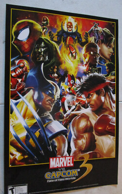 2011 MARVEL VS. CAPCOM 3 ~ Fate of Two Worlds Video Game Poster