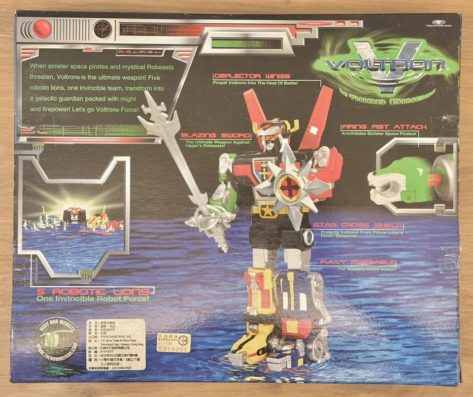 Trendmasters 1998 Lion Force Voltron The Third Dimension Rare Vintage Collectibl - Image 3 of 3