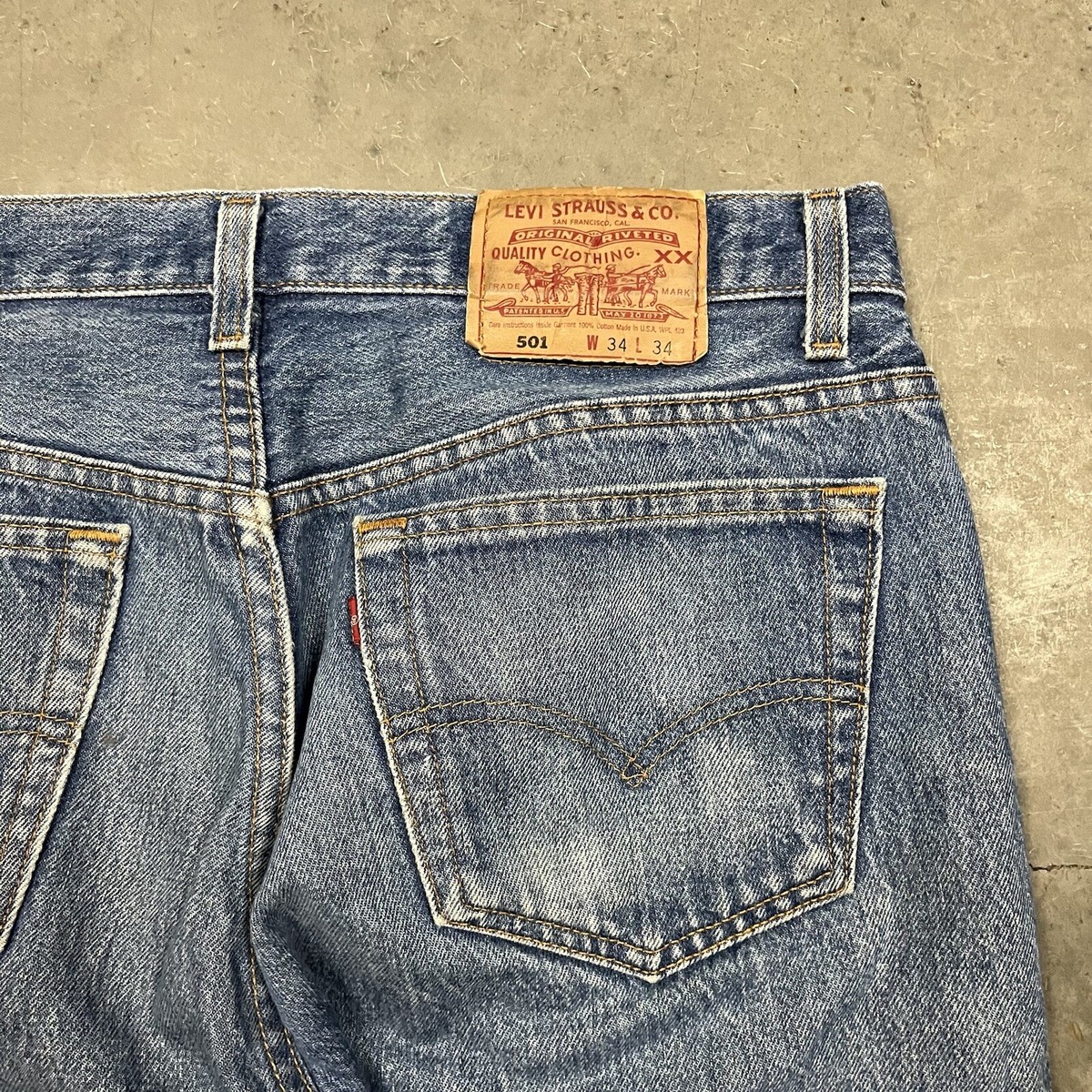 パンツ 90s levis 501 made in usa w34 L33 Vintage 90's Levi's 501 Denim Pants W35 L34 *W34 L33* Medium