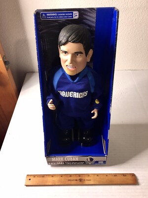 RARE LIMITED Mark Cuban Dallas Mavericks Animated Dancing Talking GEMMY Doll