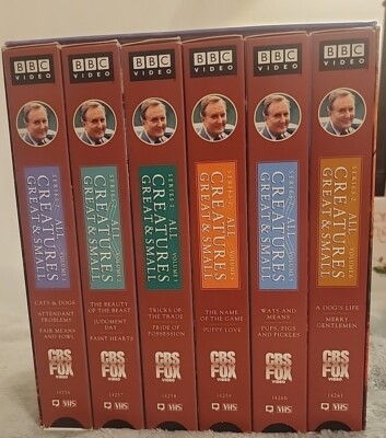 All Creatures Great and Small - Series Two Set (VHS, 1999) 6 VHS