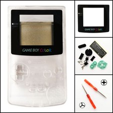 GBC Nintendo Game Boy Color Replacement Housing Shell Screen Clear Crystal USA 