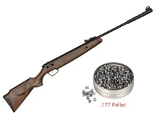 Air Rifle .177 Caliber Spring Powered Break Barrel 850+ Fps W/ 200 Round Pellets