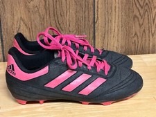 Adidas Soccer Cleats size 3 youth Goletto VI FG Firm Ground Youth Black  Pink