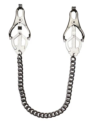 TULA-TOYS BDSM Klammern silber Bondage Clover Clamps Nippelklammern Nippelklemmen
