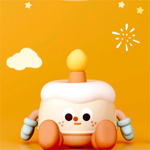 Bedside Table Lamp Battery LED Kids Room Night Light Cute Silicone Decor Gift - Picture 4 of 5