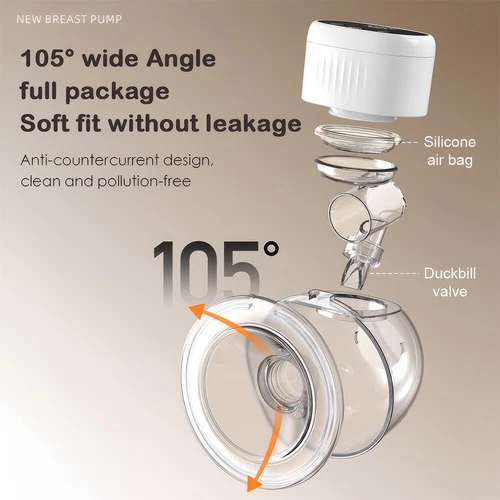 24mm Breast Pump Wearable Hands-free Electric Breast Pump Portable 12 Levels - Picture 12 of 26