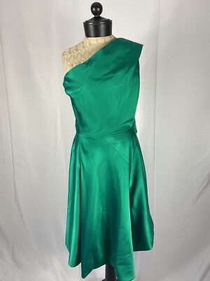 NINA RICCI Vintage Haute Couture Green Cocktail Dress | eBay