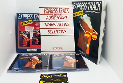 Express Track to Spanish Compact Disc Package Learn Language Barron's (E1)