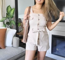 COCO Cream Romper - Jumpsuit