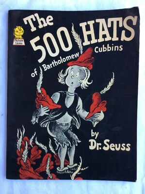 THE 500 HATS of Bartholomew Cubbins SEUSS 1979 P/B illustrated
