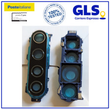 VETRO FOTOCAMERA POSTERIORE+FRAME per XIAOMI REDMI NOTE 8T M1908C3JH VETRINO BLU