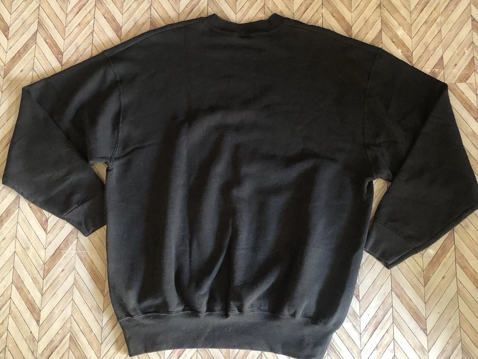 1995 NFL Pittsburgh Steelers Helmet Black Crewneck XXL. VintageSalem Sportswear - Image 4 of 4