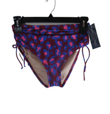 NWT Aqua Couture Womens Side Tie Swim Bottoms L Multi-Color MSRP$36