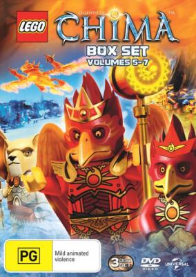 Lego-Legends of Chima : Season 2 : Vol 5-7 (Box Set, DVD, 2013) New And Sealed