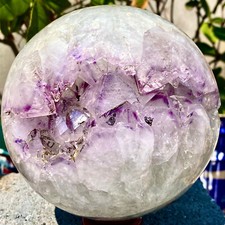 5.95LB Natural Agate Amethyst Geode Open Smile Quartz Crystal Mineral Sample