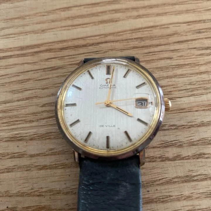 Watch Omega Automatic De Ville 166033 Antique SS GP for Men s eBay