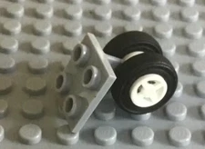 LEGO Dual Gray Wheels w/ Tires Sets, 7894 10159 7738 7206 7893 3658