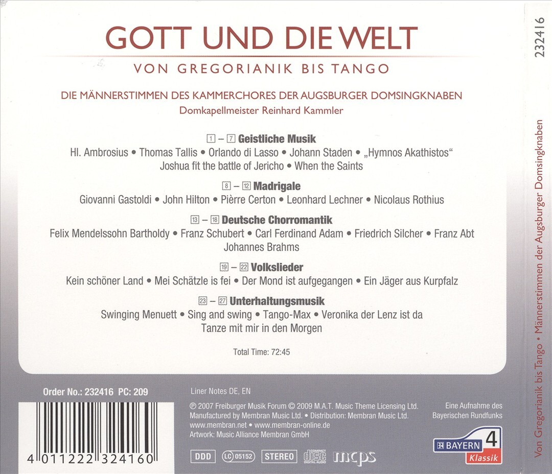 REINHARD HAMMLER GOD AND THE WORLD NEW CD