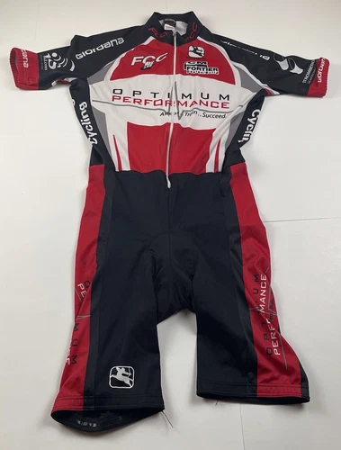 Giordana Optimum Performance Padded Bike Bibs Shorts Italy Size XL-5-52
