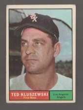 1961 Topps Ted Kluszewski Los Angeles Angels #65 Excellent (worn corners)