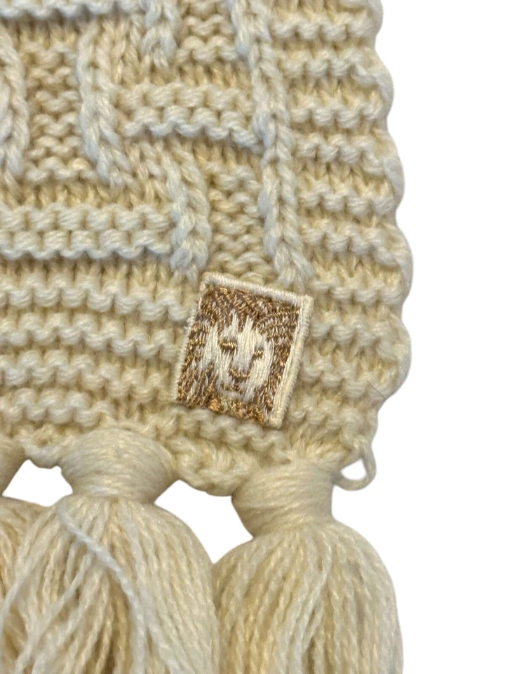 Anne Klein cream knit scarf - Imagem 2 de 3