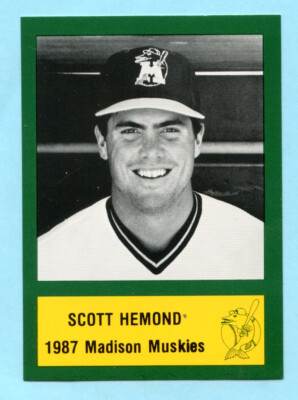 1987 Minor League - Madison Muskies - Scott Hemond - Box 224