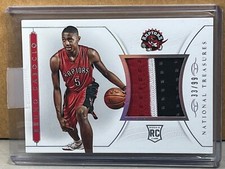 2014-15 NATIONAL TREASURES #RM-BC BRUNO CABOCLO 3 COLOR PATCH ROOKIE 33/99