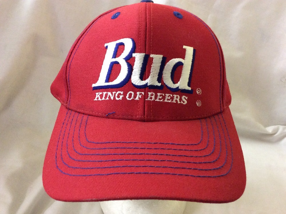 trucker hat baseball cap Bud King Of Beers retro vintage rare rave nice SnapBack