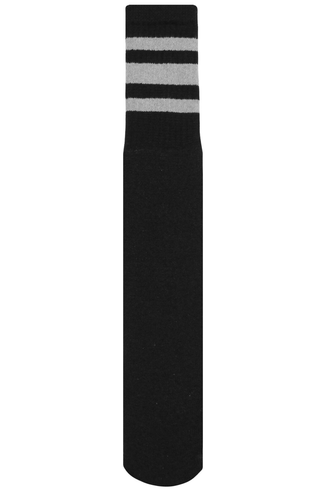 4 PK STRIPE BLACK TUBE SOCKS COTTON SPORTS OUTDOOR OLD SCHOOL RETRO FOR