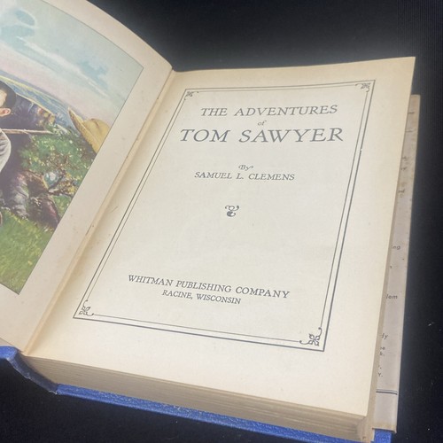 Vintage Tom Sawyer - Samuel Clemens - Whitman HCDJ 1931 Nice Illustrations - Picture 11 of 24